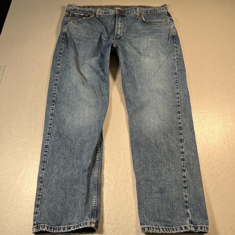 Levis 505 Jeans Mens 40x32 Medium Wash Denim Regular Fit Straight Leg Zip‎ Fly